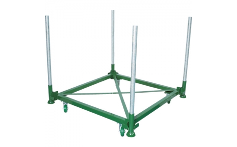 トラスコ中山（株）  DPLC05-1111  ＴＲＵＳＣＯ　段積みパレット台車　５００ｋｇ　１１００×１１００　単管４本付