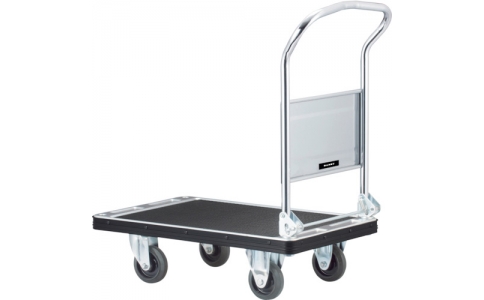 花岡車輛（株）  UDH-LSC-AC  ダンディ　スチール台車　ダンディＤシリーズ　タイプＤＨ　折りたたみハンドル式　抗ウイルスハンドル仕様　Ｗ８００×Ｄ５００