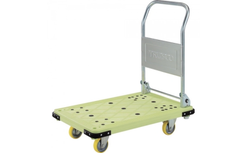 トラスコ中山（株）  MPE-720-2  ＴＲＵＳＣＯ　帯電防止性樹脂台車　折りたたみ式　７３８Ｘ４８８