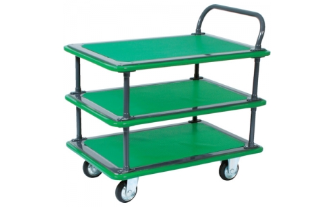 トラスコ中山（株）  105EBN  ＴＲＵＳＣＯ　ハイグレード運搬車　３段片袖型　７４０Ｘ４６０