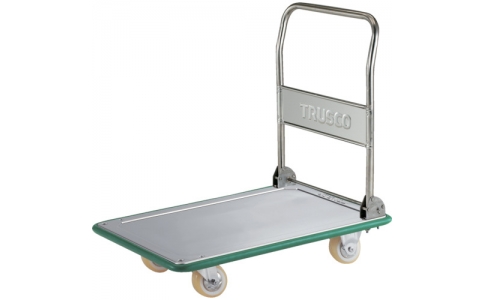 トラスコ中山（株）  SUS101AES  ＴＲＵＳＣＯ　オールステン製運搬車７３８×４７９省音ウレタン車折畳