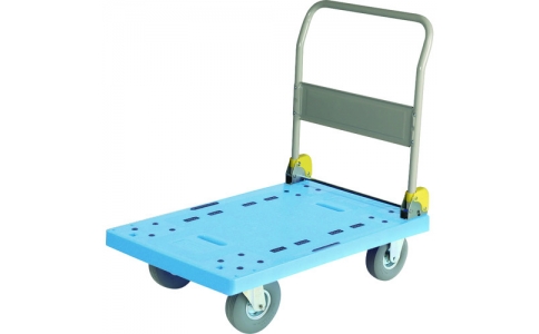 金沢車輛（株）  NP-301SL  金沢　大型樹脂台車　ハンドル折りたたみ式　ノーパンククッションタイヤ付