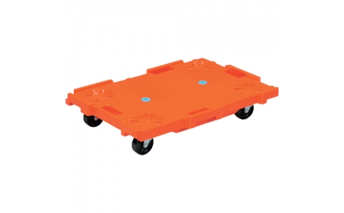 三甲（株）  80247701OR308  サンコー　樹脂製平台車　８０２４７７　サンキャリー６１４０　オレンジ