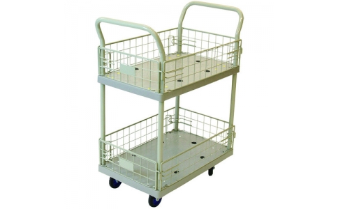 浅香工業（株）  183608  金象　プラキャリー２段式金網付小フットブレーキ