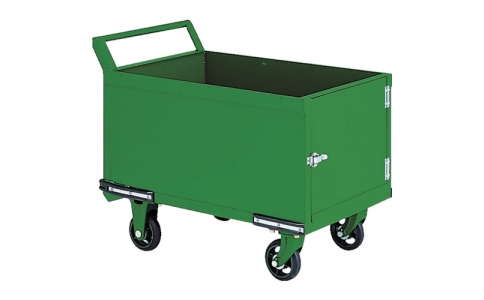 トラスコ中山（株）  OH-24P  ＴＲＵＳＣＯ　鋼鉄製運搬車　９００Ｘ６００　前方トビラ付