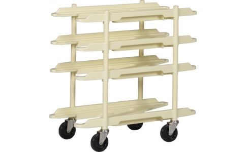 三甲（株）  SK-800469-01-CL  サンコー　品出し用カート　８００４６９　サンパックカートＮ７９４０４段クリーム