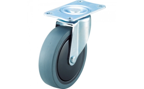 トラスコ中山（株）  TYSFHG-100UE  ＴＲＵＳＣＯ　カルテイオ用　自在キャスターφ１００　帯電防止性性ウレタン車