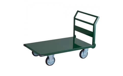 トラスコ中山（株）  SH-1C  ＴＲＵＳＣＯ　鋼鉄製運搬車　ハンドル側自在車輪　１２００Ｘ７５０　Φ２００プレス車