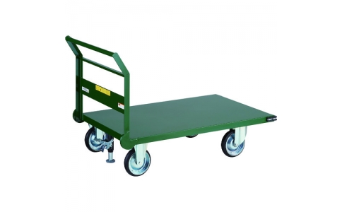 トラスコ中山（株）  SH-1LNACSS  ＴＲＵＳＣＯ　鋼鉄製運搬車　１４００Ｘ７５０　Φ２００エアキャスター　Ｌストッパー付