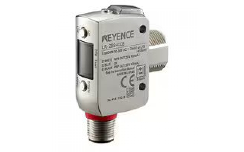 KEYENCE LR-ZB90CB M18 threaded mount w/ M12 connector type, 90 mm