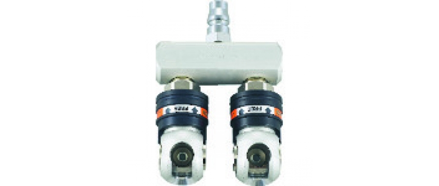 TRUSCO  TSC-2P  TRUSCO Air Branch Pipe Auto-Lock Swing Pair Coupling 1. 5MPa Number of Branches 2