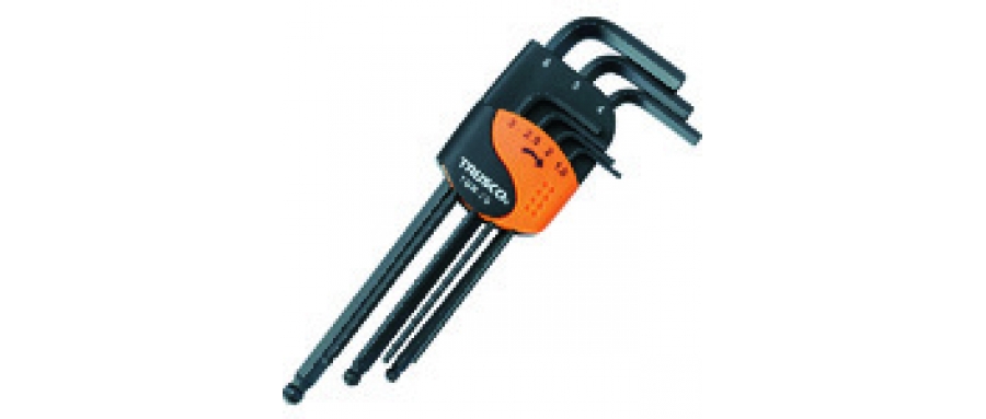 TRUSCO TBR-7S TBR-9S TBR-12S Ball Point Hexagon Bar Wrench Set