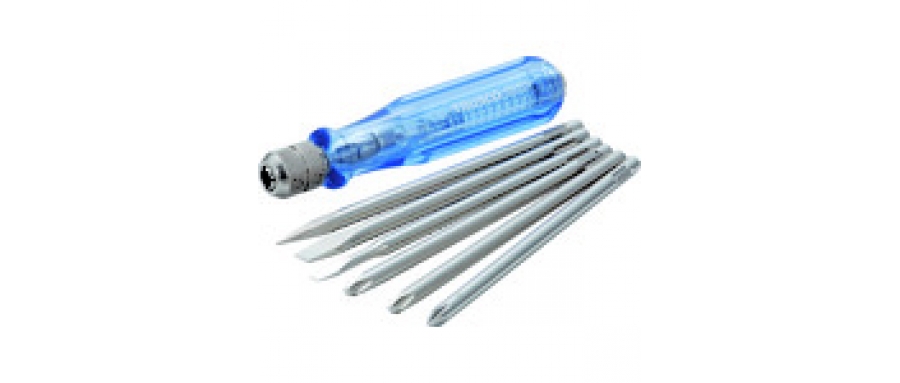 TRUSCO  TED-526 Driver set with electric detector, set of 6 for low pressure