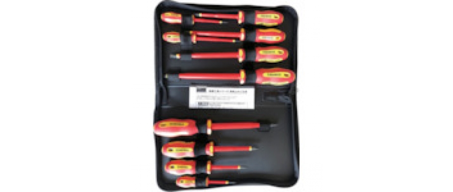 TRUSCO  TZD-10S Insulated Screwdriver (with Magnet) Set of 10