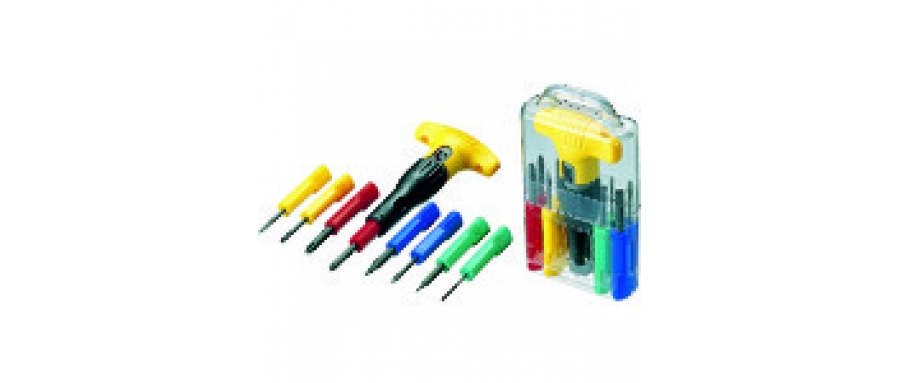 TRUSCO TRD-8S 8-piece driver set with T-type ratchet