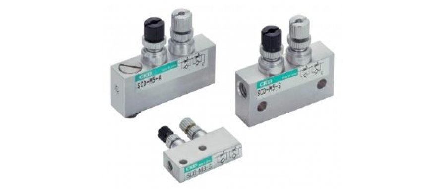CKD  SCD-M3 SCD-M5 Miniature meter-in meter-out speed controller