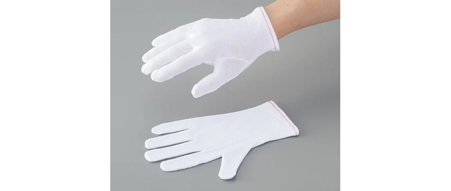 ASONE  AS TOOL Cotton Smooth Gloves (Without Gore) M 1Bag (12 Pairs/Bag)　