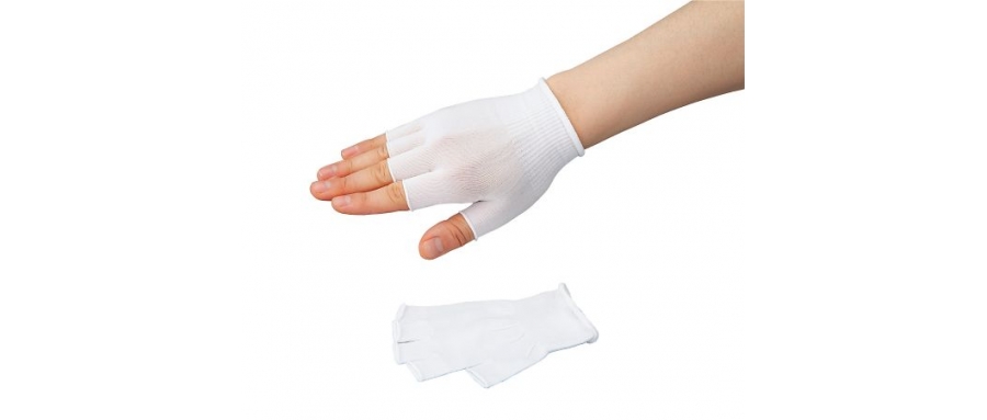 ASONE  FFG-1 Fingerless Inner glove (For assembly and inspection) 10 Pairs Pack　