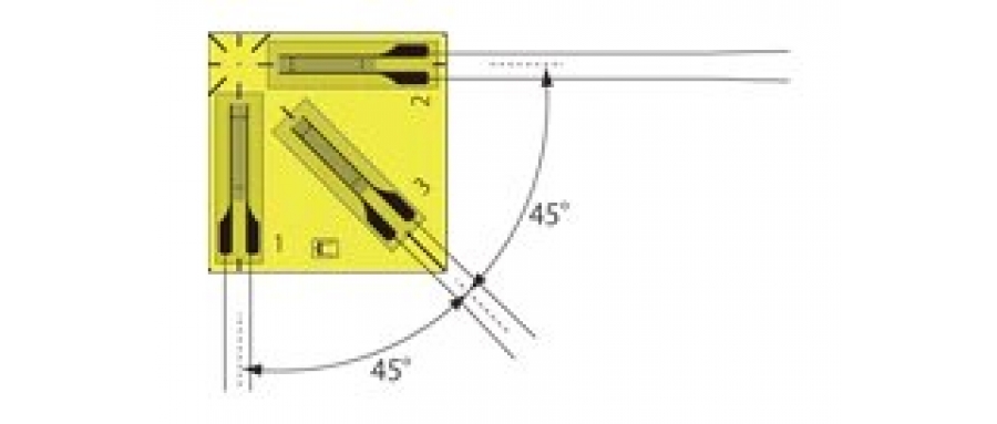 KYOWA  KFRPB-5-120-D22 KFRPB-2-120-D22 120Ω Triaxial, 0°/90°/45° plane arrangement