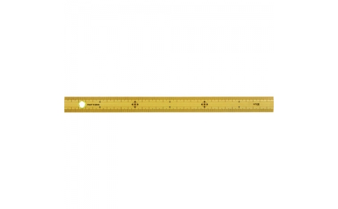 シンワ測定（株）  71760  シンワ　竹製ものさし　３０ｃｍ　上下段１ｍｍピッチ　ハトメ付