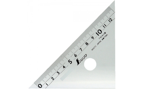 シンワ測定（株）  4960910770652  シンワ　三角定規　１５ｃｍ　２枚組