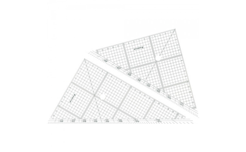 ステッドラー日本（株）  966 24  ステッドラー　レイアウト用方眼三角定規　２４ｃｍ