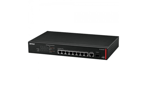 （株）バッファロー  BS-MS2008P  バッファロー　法人向け　ＰｏＥ対応　マルチギガ　スマートスイッチ　８ポート