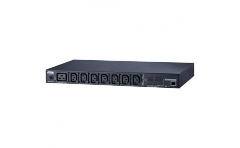 ＡＴＥＮジャパン（株）  PE7208B  ＡＴＥＮ　ｅｃｏ　ＰＤＵ／ＩＥＣ　２００Ｖ／２０Ａモデル／計測機能搭載／温湿度センサー対応／１Ｕタイプ／８ポート