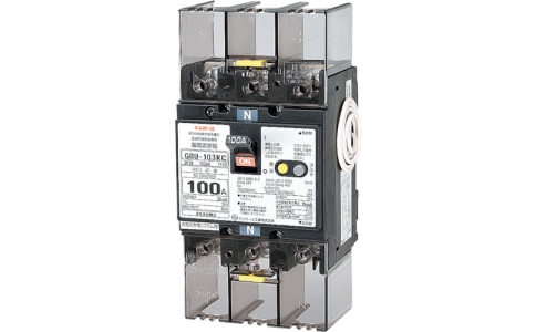 テンパール工業（株）  U10301KC130V  テンパール　テンパール工業　ＧＢＵ－１０３．１ＫＣ　１００Ａ　３０ＭＡ　リードセンツキ　単３中性線欠相保護付漏電遮断器　分電盤協約形サイズ　過電圧検出リード線付