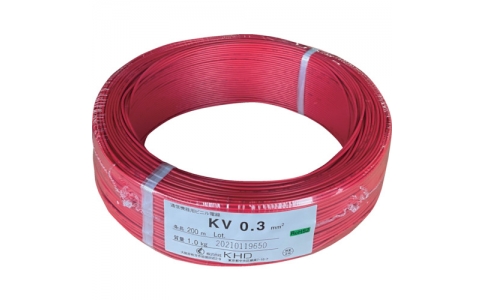 （株）ＫＨＤ  KV0.3SQ-01-200M  ＫＨＤ　ＫＶ０．３　赤　２００ｍ