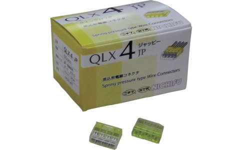 因幡電機産業（株）  QLX-4-JP-YCL  ＪＡＰＰＹ　差込形電線コネクタ　クイックロック　極数４