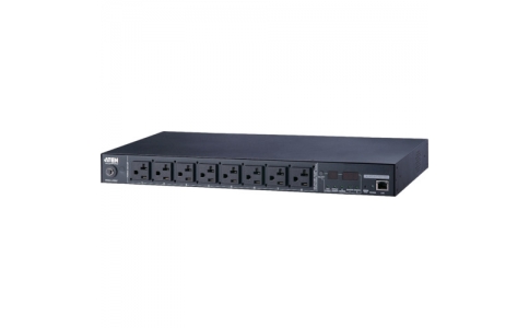 ＡＴＥＮジャパン（株）  PE5208A  ＡＴＥＮ　ｅｃｏ　ＰＤＵ　／ＮＥＭＡ／１００Ｖ／２０Ａ／１Ｕタイプ／８ポート／計測機能搭載／温湿度センサー対応
