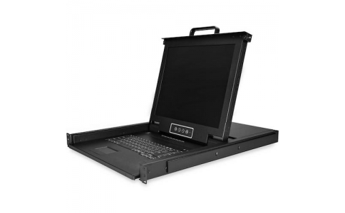 ＳＴＡＲＴＥＣＨ．ＣＯＭ社  RKCONS1708K  スターテック　ＫＶＭコンソール／８ポート／１Ｕ／ＶＧＡ／１７インチＬＣＤ／１２８０ｘ１０２４／ＯＳＤ