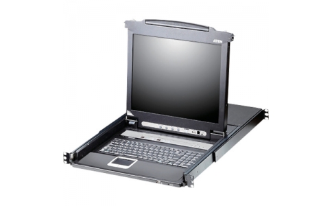 ＡＴＥＮジャパン（株）  CL5708MJJS  ＡＴＥＮ　ＫＶＭドロワー　８ポート／１７インチＬＣＤ一体型／マルチインターフェース／ショートレール