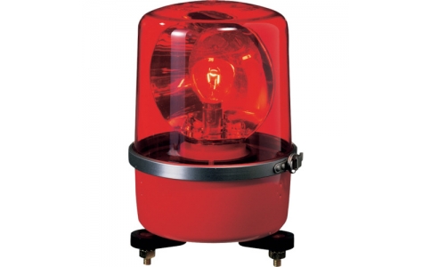 （株）パトライト  SKP-104A（R）  パトライト　ＳＫＰ－Ａ型　中型回転灯　Φ１３８　色：赤　赤