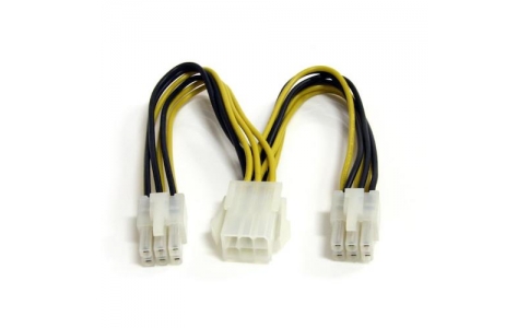 ＳＴＡＲＴＥＣＨ．ＣＯＭ社  PCIEXSPLIT6  スターテック　ＰＣ電源ケーブル／ＰＣＩ　Ｅｘｐｒｅｓｓ電源分岐／１５ｃｍ／６　－　６ピン／メス－オス