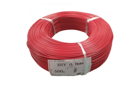 （株）ＫＨＤ  HIV0.8MM-01-500M  ＫＨＤ　ＨＩＶ０．８　赤　５００ｍ