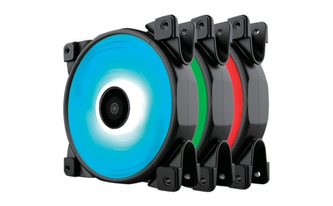 （株）オウルテック  HALO RGB 3IN1  オウルテック　ＰＣ　ＣＯＯＬＥＲブランド　ＲＧＢファン　３個セット　ＲＧＢ対応　ＰＣケースファン　ＨＡＬＯ　ＲＧＢ　３ｉｎ１【単位：セット】