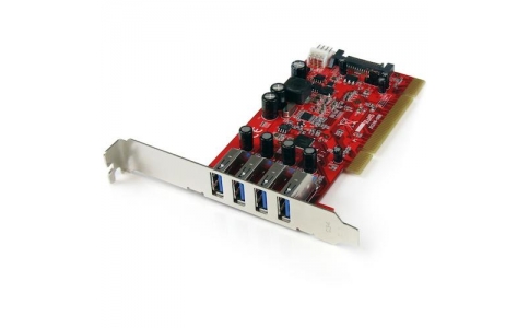ＳＴＡＲＴＥＣＨ．ＣＯＭ社  PCIUSB3S4  スターテック　ＵＳＢ増設　ＰＣＩカード／　４ｘ　ＵＳＢ－Ａ／５Ｇｂｐｓ／ＳＡＴＡ電源コネクター／インターフェースボード