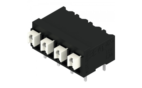 日本ワイドミュラー（株）  1824760000  ワイドミュラー　ＰＣＢ端子台（ＬＳＦ－ＳＭＴシリーズ）　ピッチ５．００ｍｍ　４極　プッシュイン式　９０度