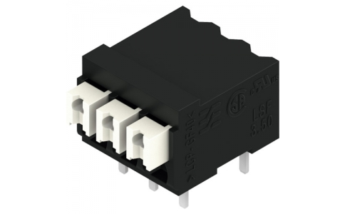 日本ワイドミュラー（株）  1824430000  ワイドミュラー　ＰＣＢ端子台（ＬＳＦ－ＳＭＴシリーズ）　ピッチ３．５０ｍｍ　３極　プッシュイン式　９０度