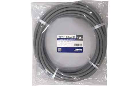 因幡電機産業（株）  VCT-F  3.5SQX 3C 10M JP  ＪＡＰＰＹ　キャブタイヤ丸形コード