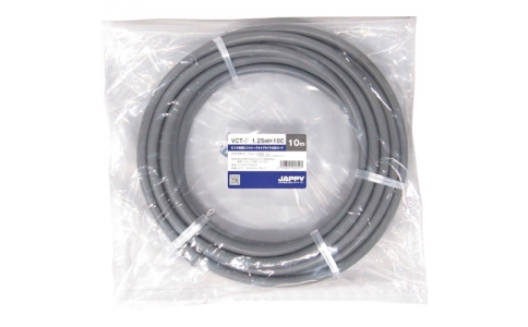 因幡電機産業（株）  VCT-F  1.25SQX10C 10M JP  ＪＡＰＰＹ　キャブタイヤ丸形コード