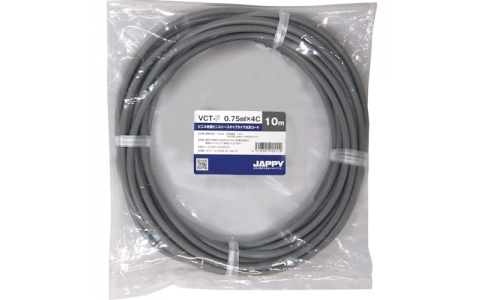 因幡電機産業（株）  VCT-F  0.75SQX 4C 20M JP  ＪＡＰＰＹ　キャブタイヤ丸形コード