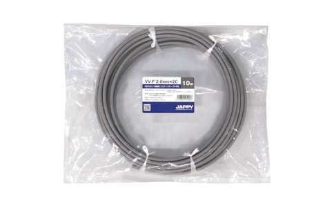 因幡電機産業（株）  VV-F 2.0MMX2C 15M JP  ＪＡＰＰＹ　Ｖ絶縁Ｖシースケーブル