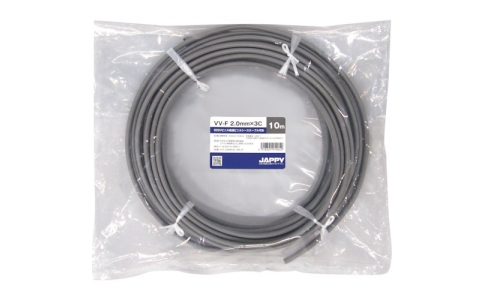 因幡電機産業（株）  VV-F 2.0MMX3C 20M JP  ＪＡＰＰＹ　Ｖ絶縁Ｖシースケーブル