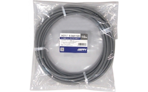 因幡電機産業（株）  VCT-F  0.3SQX12C 10M JP  ＪＡＰＰＹ　キャブタイヤ丸形コード