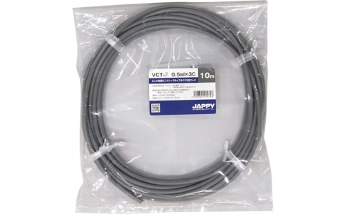 因幡電機産業（株）  VCT-F  0.5SQX 3C 20M JP  ＪＡＰＰＹ　キャブタイヤ丸形コード