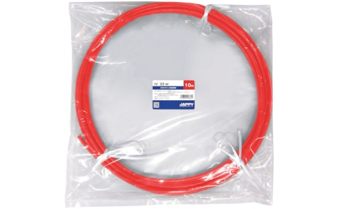 因幡電機産業（株）  IV  22 SQ RED 10M JP  ＪＡＰＰＹ　ビニル絶縁電線