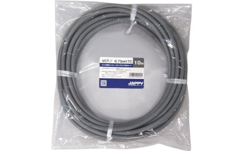 因幡電機産業（株）  VCT-F  0.75SQX 7C 10M JP  ＪＡＰＰＹ　キャブタイヤ丸形コード